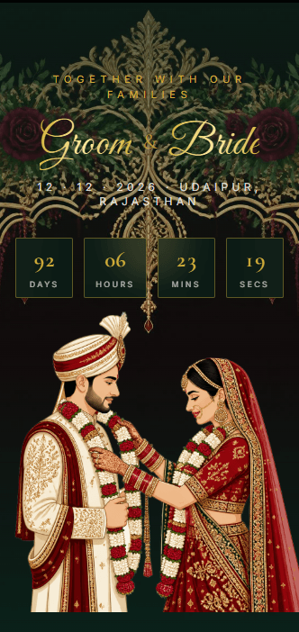 Royal 3D Palace invitation theme