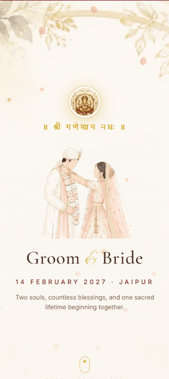 Pastel Bloom invitation theme