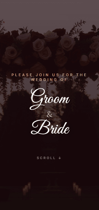 Vintage Romance invitation theme