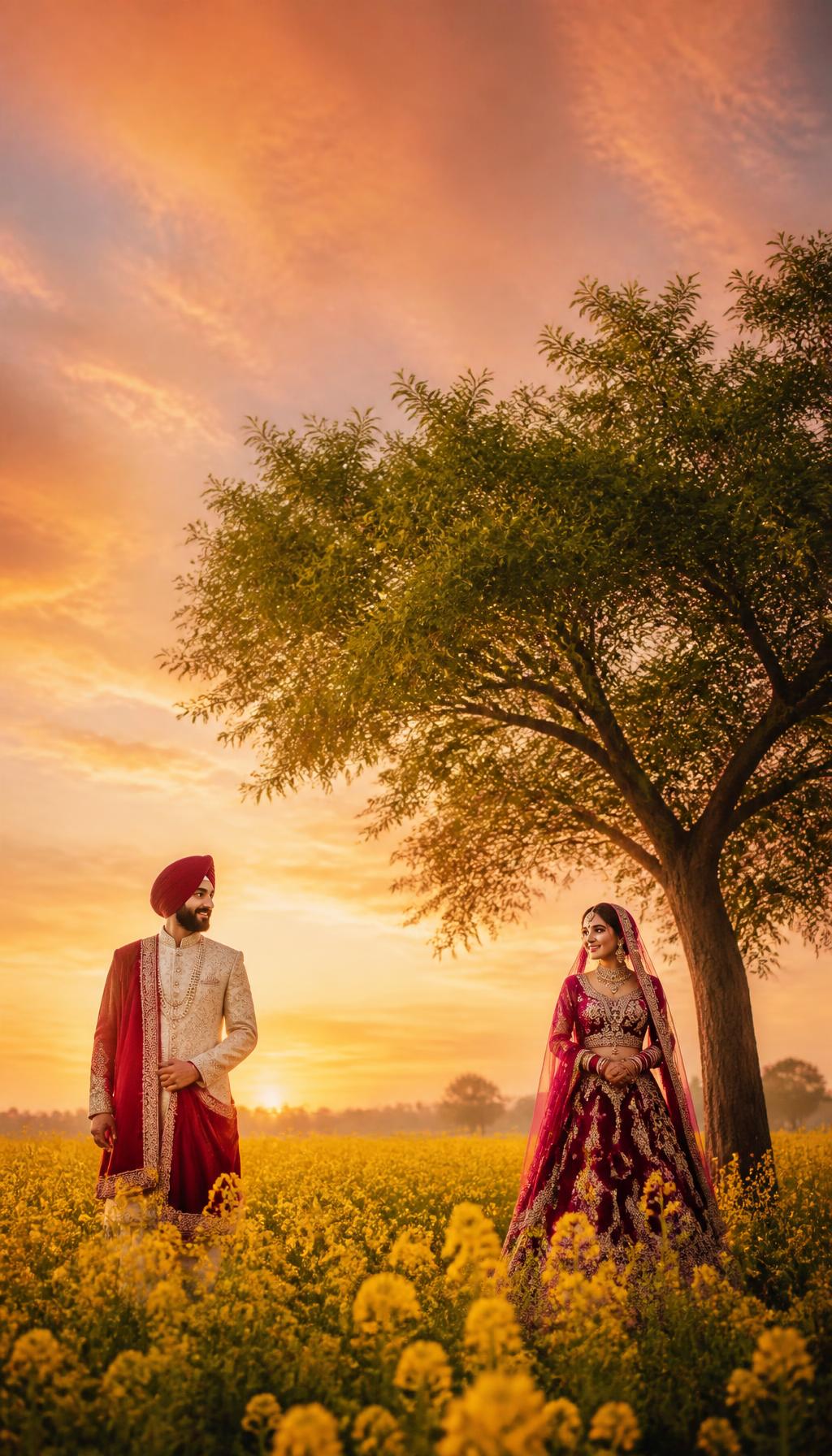 Punjabi Cinematic invitation website preview